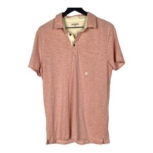 NWT Dusty Pink Express Short Sleeve Polo Shirt